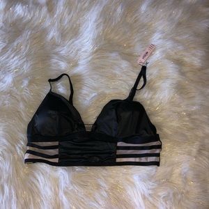 Victoria Secret Womens Bralette Bra Black L
